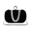 Luxo feminino sacos de noite diamante luxo embreagem saco festa diamantes senhora preto vermelho corrente bolsa ombro bolsas para bolsa