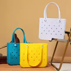 Imagem do EVA sacola de praia impermeável para mulheres, bolsa de grande capacidade, bolsa de ombro grande, moda feminina