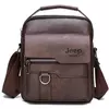 JEEP BULUO-Sacos Mensageiro Crossbody de Couro para Homens, Bolsa Casual Business, Brand Shoulder Bag, Nova Qualidade