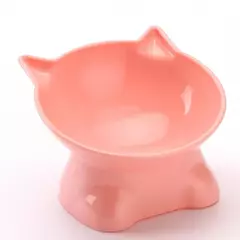 Venda quente estilo nórdico tigela para animais de estimação proteção de vértebra cervical tigela de gato anti-ponta plástico boca inclinada tigela de gato suprimentos para animais de estimação - loja online