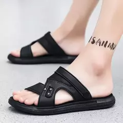 Sandália macia masculina, chinelos de luxo, chinelos de sala de estar masculino, sapatos para passear em casa, adulto, 2024 - comprar online