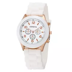 Genebra Silicone Quartz Relógio De Pulso, Relógio De Moda Feminina, Marca Famosa, Masculino e Feminino Estudante, Relógio De Atacado na internet