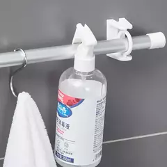 2/4pcs Auto-adesivo Cortina Rod Titular 360 Graus Rotatable Cortina Pólo Varas Suportes De Parede Para Casa Do Banheiro e Hotel na internet