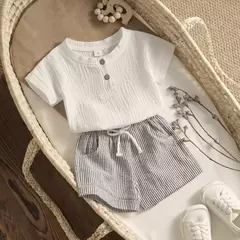 Ma & baby-camiseta e shorts de manga curta para crianças de 0 a 3 anos, roupas de verão para bebê - comprar online