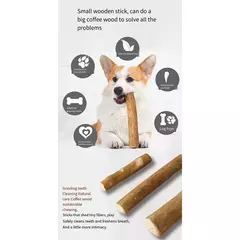 Brinquedo de mastigar de madeira para cães de café FZCSPEED, bastão de mastigar de madeira para cães, para alívio de pressão dos dentes, brinquedos para animais de estimação - comprar online