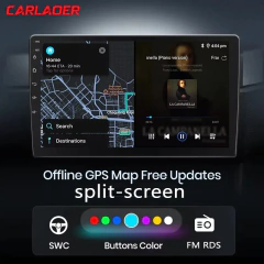 Android 14 4g 64g multimídia rádio do carro carplay jogador automático navegação gps para toyota hyundai nissan kia lada fiat vw 9 10 polegada