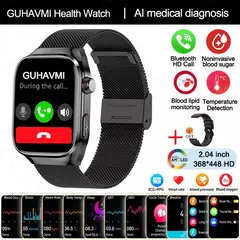Micro exame físico de grau médico relógio inteligente para homens, ECG, PPG, glicose no sangue, freqüência cardíaca, pressão arterial, relógios de saúde, novo, 2024 - comprar online