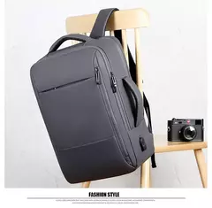 Mochila impermeável de grande capacidade para homens Carregamento USB Bagpack para laptop masculino Mochila de viagem de negócios - loja online