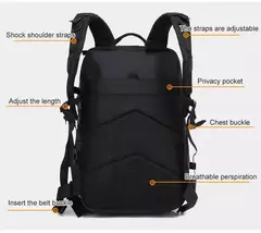 Mochila de viagem tática impermeável para homens, mochilas de grande capacidade, esportes ao ar livre, bolsas multifuncionais 50L, 35L, 25L - Wolf Magazine