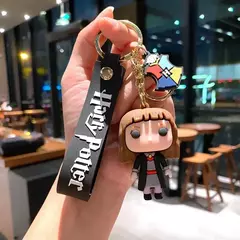 Imagem do Harried potter chaveiros hermione ron voldemort boneca chaveiro filme periféricos bonito chaves do carro chaveiro brinquedos para casais crianças
