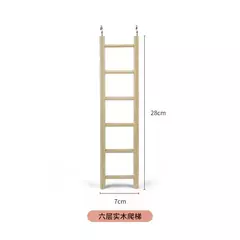 1pc pássaros brinquedo escadas de madeira balanço scratcher poleiro escalada 3/4/5/6 escada gaiola pássaro hamsters papagaio brinquedos pendurado suprimentos para animais de estimação - comprar online