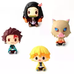 4-5 pçs/set Anime Demon Slayer Kimetsu No Yaiba Figura Q Posket Kamado Tanjirou Kamado Nezuko Agatsuma Figura Brinquedos 4-5 cm - loja online