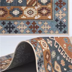 Imagem do American Retro Living Room Decoration Tapete, Tapetes de cabeceira Boho para qua