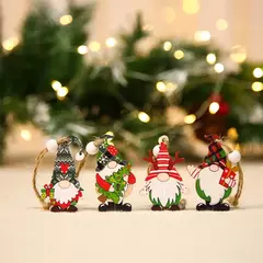 Natal Gnomes Pingentes De Madeira, Decorações De Feliz Natal Para Casa, Decorações De Árvore De Natal, Presente De Ano Novo, 2024 - Wolf Magazine