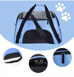 Portable Folding Pet Carrier Bag, Puppy Travel Bags, Respirável para gatos e filhotes, Confortável - comprar online