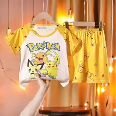 Conjunto de pijamas infantis de manga curta, roupas infantis, roupas infantis, roupas infantis, roupas infantis, verão - Wolf Magazine