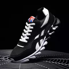 Tênis de corrida casual respirável para homens, antiderrapante, absorvente de choque, sapatos de caminhada confortáveis, esportes da moda, novo, 39-48, 2024 - Wolf Magazine