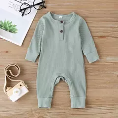 Macacão de algodão manga comprida para bebê recém-nascido, macacão para meninos e meninas, macacão playsuit, roupas infantis, outono na internet