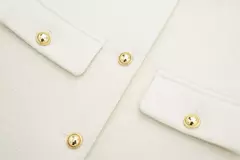 TRAF-Casaco Cropped feminino com botão dourado, blazer bomber, streetwear chique, blusa de casacos femininos, moda primavera, 2022 - loja online