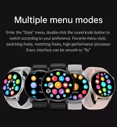 Smartwatch True AMOLED para mulheres, tela feminina, sempre mostrar a hora, 466x466 HD, rastreador de saúde, chamadas de voz, smartwatch para Xiaomi, 2024 - loja online