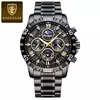 POEDAGAR-Relógio Quartz de Luxo Masculino, Impermeável, Luminoso, Aço Inoxidável, Cronógrafo, Relógio, Esportes, Homem