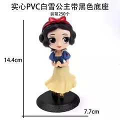 Disney q posket princesa tinker bell neve branca figura de ação modelo brinquedos decoração do bolo ornamento moda boneca na moda presentes aniversário na internet