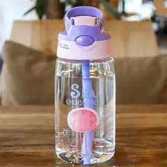 Criativo Cartoon Baby Feeding Cup com canudos, Kids Water Sippy Cup, copos portáteis ao ar livre para crianças, 480ml - comprar online