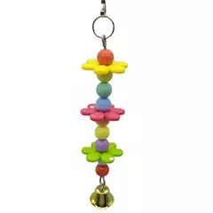 Cor aleatória papagaio brinquedo mascar pendurado gaiola mordida sino brinquedo suspensão pendurado ponte corrente gaiola de pássaro brinquedo papagaio gaiola accessrioes na internet