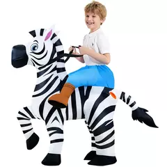 Adulto galo inflável traje engraçado unicórnio elk animais terno inflável halloween carnaval meio corpo explodir terno para cosplay - comprar online