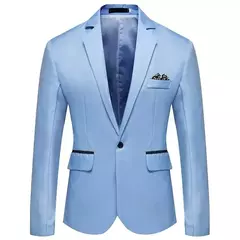 Jaqueta de negócios casual slim fit masculina, blazer vestido, terno de casamento, coquetel, nova moda