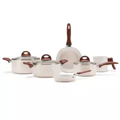 Jogo de Panelas Ceramic Life Smart Plus Vanilla 6 peças Brinox - comprar online