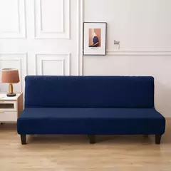 Tampa do sofá-cama impermeável para sala de estar, sofá dobrável sem braços, Stretch Couch Covers, Thick Poltrona Protector