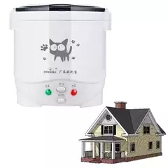 Mini Fogão De Arroz Elétrico MultiCooker Portátil Fogões De Arroz Doméstico 12V 24V 220V Panelas De Máquina De Cozinhar Panelas Para O Caminhão Do Carro Casa na internet