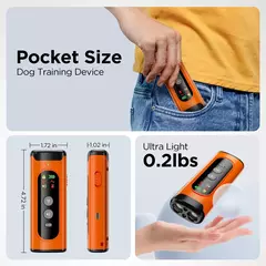 ABQP Ultrasonic Dog Repeller, Dispositivo Anti-Bark para Treinamento de Cães com Lanterna LED, Anti-Bark Deterrent, 50ft Range - Wolf Magazine