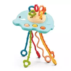 Desenvolvimento De Silicone Chocalho Teether Brinquedos, Montessori, Puxar Cordas Jogos, 1 Ano Brinquedos De Dentição Para Bebês, 6 12 Meses - Wolf Magazine