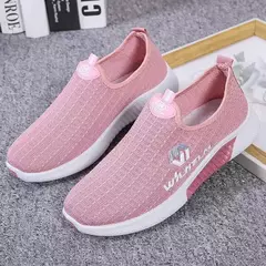 Tênis casual de malha respirável feminino, tênis de fundo macio, tênis de coco na moda, verão, novo - comprar online