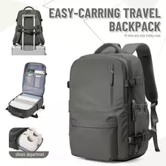 Imagem do Mochila de Viagem para Homens e Mulheres, Item Pessoal, Carry on, Flight Approved Backpack, Business, Weekender, Laptop Bag, 44x29x19