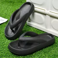 Chinelos de plataforma única macia para homens e mulheres, antiderrapantes, grossos, chinelos de banheiro, chinelos de praia, verão, 2022 - comprar online