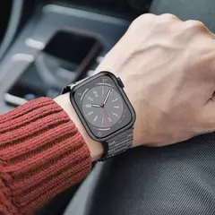 Pulseira de Aço Inoxidável para Relógio Apple, Pulseira High-End, Ultra 2, 49mm, 9, 8, 7, 45mm, 41mm, iWatch 6, 5, 4, 3, SE, 44 milímetros, 42 milímetros, 40 milímetros