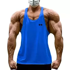 Camiseta de algodão sem mangas masculina, ginásio musculação, longarina de regatas em y, fitness, respirável, coletes musculares de treino, verão, legal - loja online