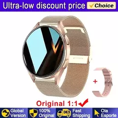 Samsung-Galaxy Smartwatch para homens e mulheres, monitoramento de saúde AMOLED, relógio impermeável, assistente de voz, chamada Bluetooth, relógio inteligente, 2022