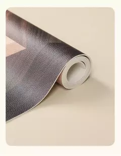 Imagem do Tapete De Mesa Geométrica Grão De Madeira, Tapetes Decorativos De Luxo Leve, Anti Óleo e Toalha De Mesa Anti Scalding, Cuidado Fácil, High End