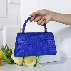 Imagem do Bolsa leve bordada para mulheres, bolsa de luxo com corrente de sling, sensação alta, vestido de festa de casamento