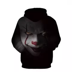 Moletons com capuz grandes para homens e mulheres, pulôver impresso 3D de filmes de terror, moletons legais, personalidade casual, nova chegada - comprar online