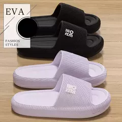 Imagem do Slides planos antiderrapantes para homens e mulheres, chinelos casuais femininos, chinelos internos para casa, sandálias femininas de verão, moda feminina, seabeach fino e fino
