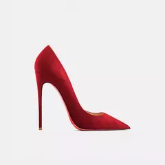 2022 outono nova mulher sapatos de salto alto sexy apontou camurça vermelho brilhante fundo bombas moda temperamento rasa sapatos de casamento - Wolf Magazine