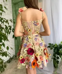 2024 novas roupas femininas europeu americano cross-border amazon estação independente bordado flor envoltório vestido sexy na internet