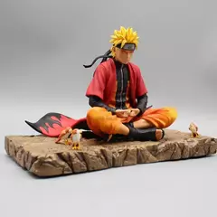 Uzumaki naruto anime figura naruto ação estatueta 16cm sentar na meditação postura estátua tela decoração colecionável anime brinquedos presente - comprar online