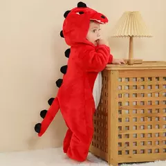 Macacão de flanela para bebés, Macacão Kigurumi, Macaco, Unicórnio, Vaca, Leão, Animal Cosplay, Pijama para 1 a 4 anos Crianças, Meninos, Inverno - loja online