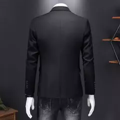 Blazer casual de negócios masculino, vestido de casamento noivo, tops de terno boutique, casaco monocromático, marca de alta qualidade, moda na internet